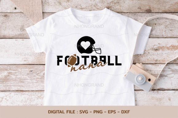 Download Nana Love American Football with Heart - Premium Bundle