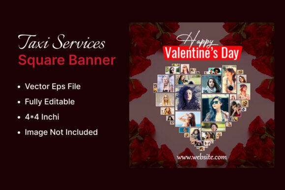 Download Romantic Love Post Vector Template - Romantic Collection