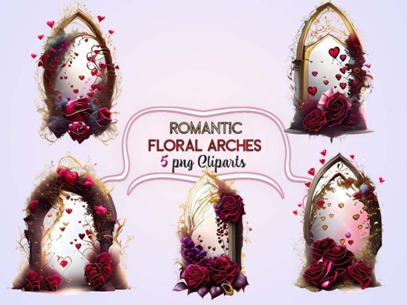 Download Romantic Floral Arches Sublimation - Romantic Collection