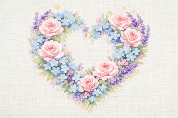 Download Romantic Floral Heart PNG - Romantic Collection
