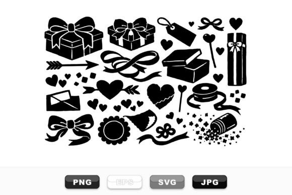 Download Romantic Gift Clipart Set - Romantic Collection