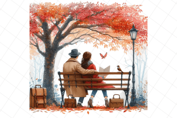 Download Watercolor a Clip Art of Romantic Couple - Romantic Collection