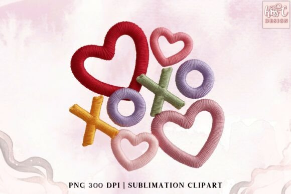 Download XOXO Yarn Hearts Romantic Love Symbols - Romantic Collection
